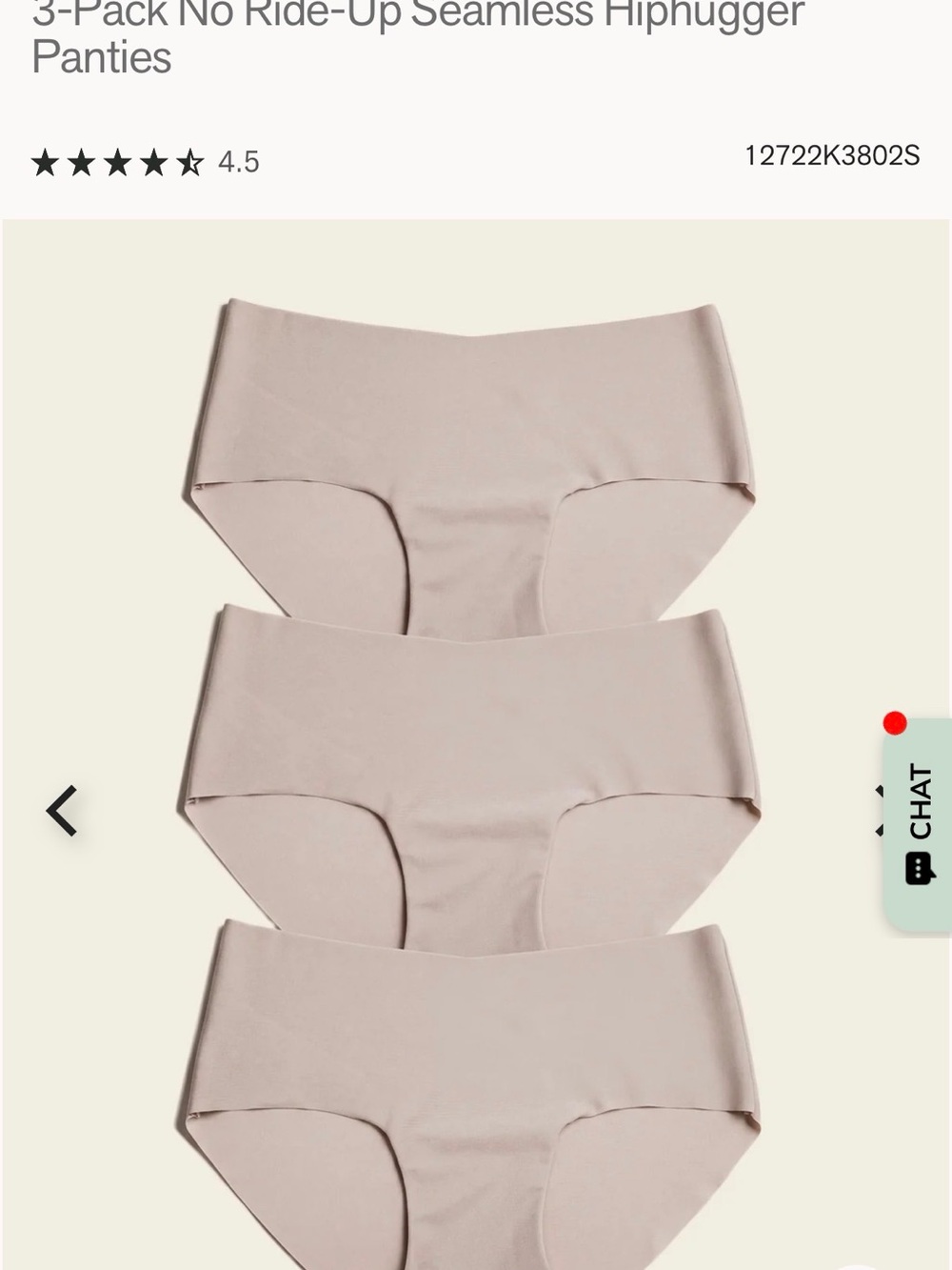 Seamless Hipster Panties 3-Pack - Blush
